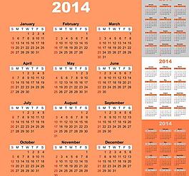 2014年日歷圖片