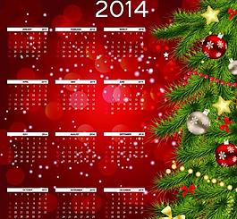 2014年年歷模板圖片