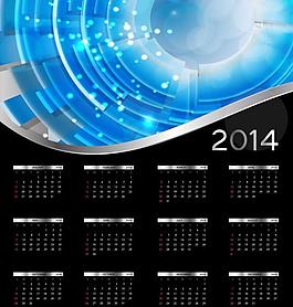 2014年年日歷圖片