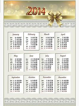 2014年日历图片
