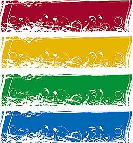 花草條幅banner設(shè)計