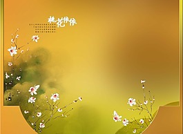 桃花朵朵開影樓PSD素材