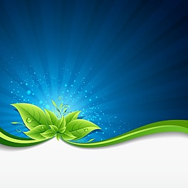 清新綠色背景設(shè)計矢量圖 AI