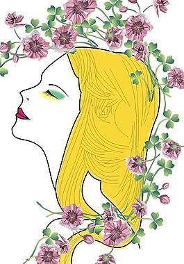 美女插畫圖片