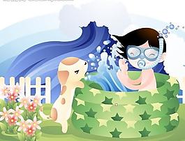 兒童插畫圖片