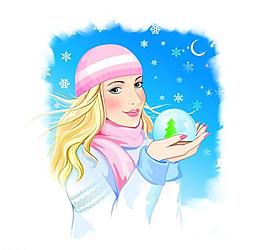 美女插畫圖片