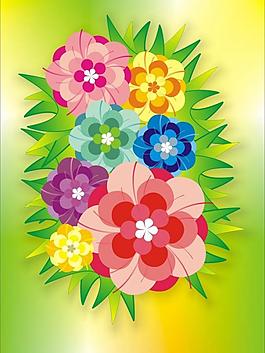 插畫花束圖片