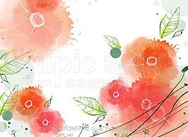 花卉插畫圖片