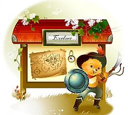 卡通兒童插畫(huà)圖片