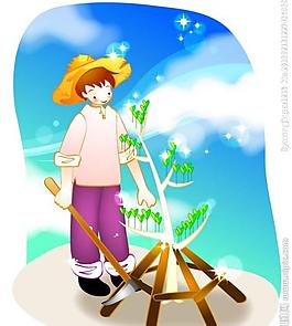 卡通兒童插畫圖片