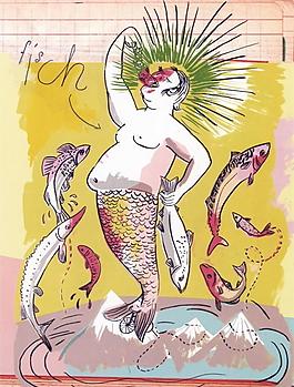 美人魚(yú) 插畫(huà)圖片