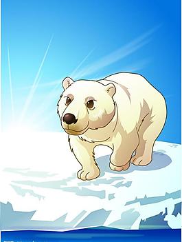 動物插畫 北極熊圖片