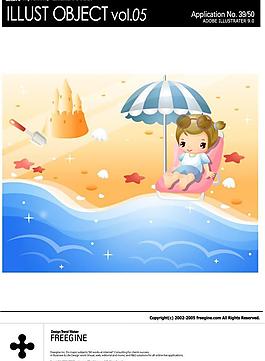 韓國插畫,可愛兒童系列圖片