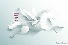 2014馬年矢量素材