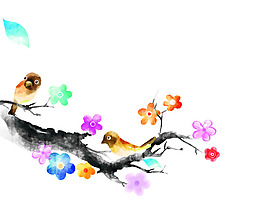 花草树木手绘画
