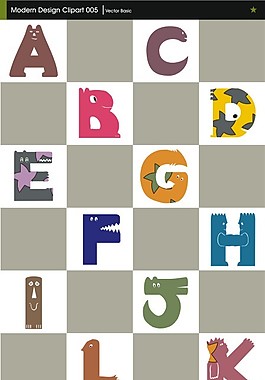 26个艺术英文字母