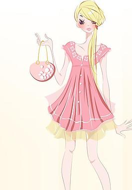 美女插畫圖片