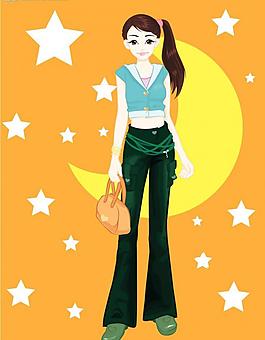 美女插畫圖片