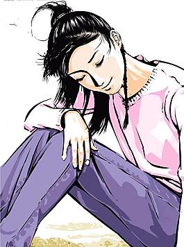 美女插畫圖片
