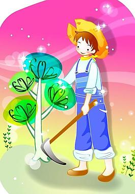 卡通兒童插畫圖片