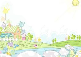 線條風(fēng)景插畫圖片