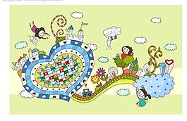 矢量兒童插畫圖片