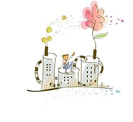 矢量卡通商務人物圖片