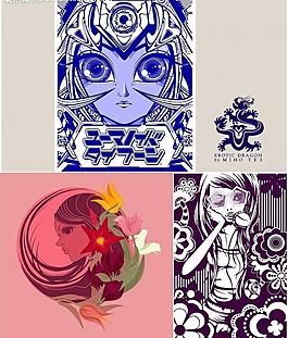 矢量人物插畫圖片