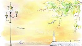 韓國背景插畫13圖片