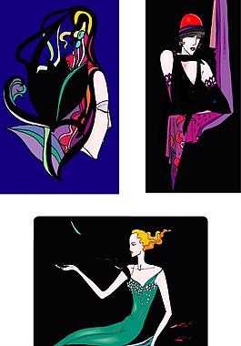 另類人物插畫圖片