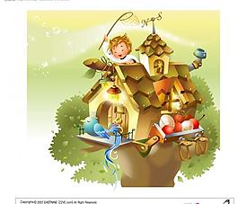 卡通插畫風(fēng)格矢量圖片
