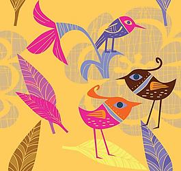 手繪 插畫(huà) 愛(ài)情鳥(niǎo)圖片