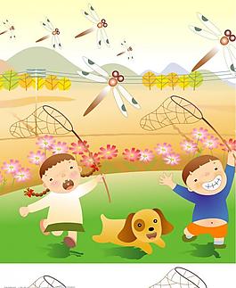 韓國插畫,可愛兒童系列圖片