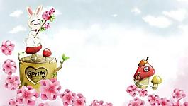 美麗的兒童插畫背景圖22圖片