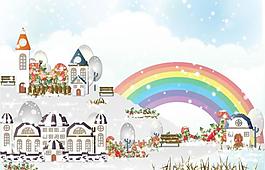 圣誕雪景圖片
