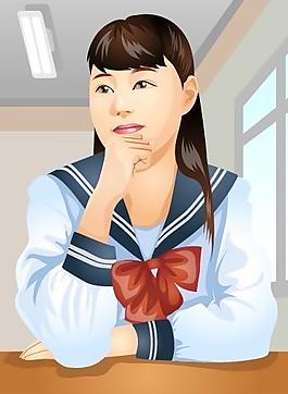 矢量學(xué)生圖片