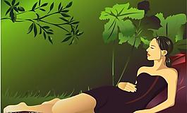 矢量 人物 風(fēng)景圖片