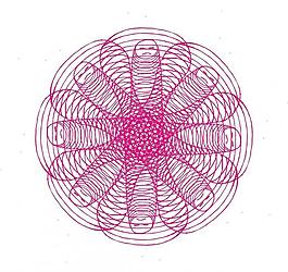 圓形 花紋 線條圖片
