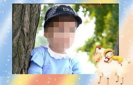 兒童攝影模板圖片