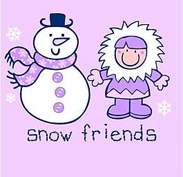 雪人图片