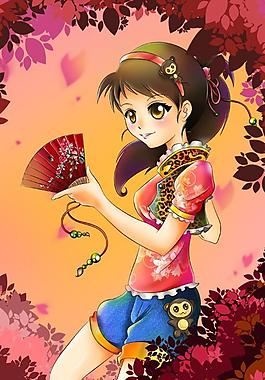 阳光女孩图片