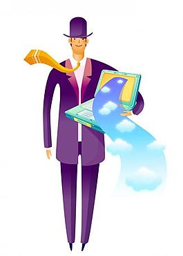 矢量卡通商務(wù)人士圖片