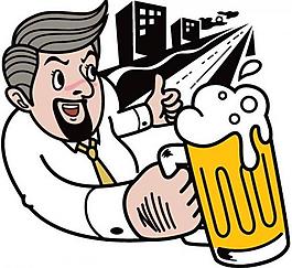 喝啤酒圖片
