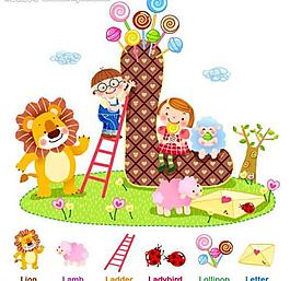 獅子 小孩圖片
