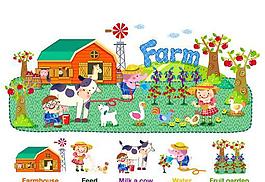 卡通字母farm圖片