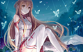 夜晚的美女