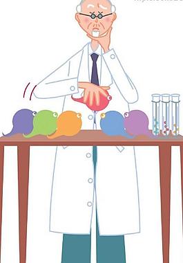 科學家漫畫圖片