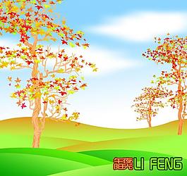 時尚簡約無框畫風景圖圖片