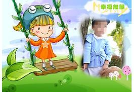 兒童攝影模板圖片