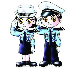 卡通小警察